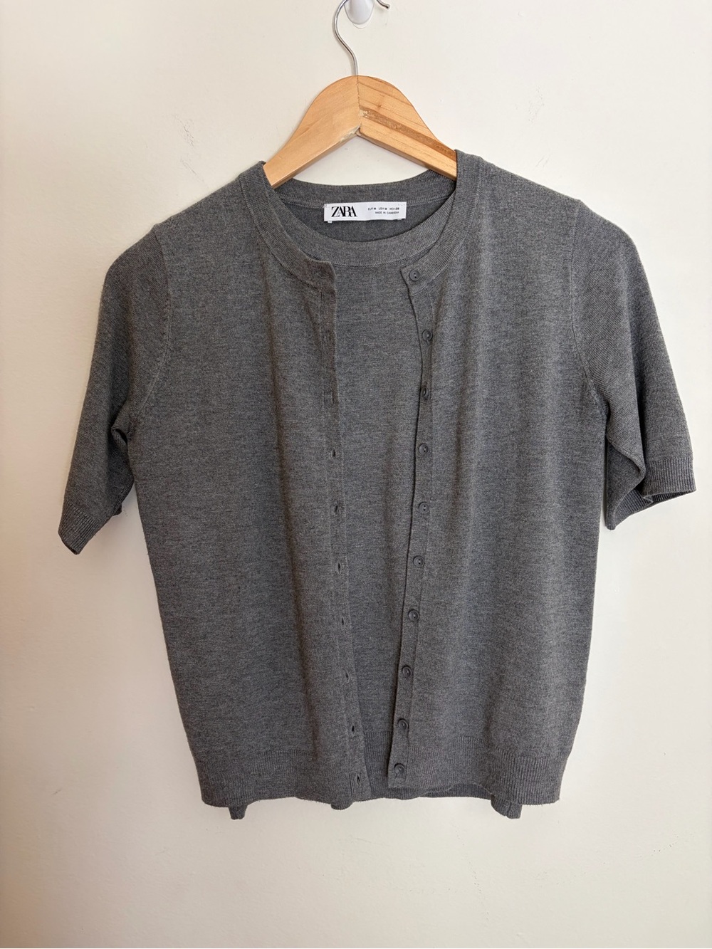 Zara Set of Short Sleeve Cardigan and Shell
